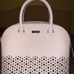 Kate Spade White Handbag With Flower Cut Outs  Photo 0