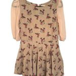 Unlisted Bambi Woodland Fairy Girly Mini Dress Fit Flare Puff Sheer Sleeve Princess Photo 0