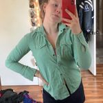 American Eagle Super cute mint green flannel Photo 1