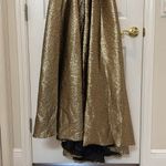 Mac Duggal NWT 68608 Gold One Shoulder Metallic Ballgown Size 6 Photo 10