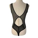 Victoria's Secret Black Lace Mesh Lingerie Bodysuit Women Size Medium | 51-46** Photo 1