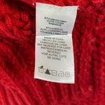 Kut From The Kloth  Valerie Medium Red Chunky Oversized Knit Holiday Sweater Photo 2