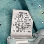 Chico's Shirt Womens Large Blue Green Brushstroke Studs Versatile Casual Colorful Photo 8