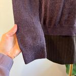 Banana Republic  Purple Merino Wool V Neck Pullover Sweater Unisex Size Large Photo 6