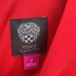 Vince Camuto Like New  Poppy Red Crepe Cropped Inseam Jumpsuit Size 2 Photo 3