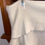 Anthropologie NWT $98 Ivory Shelby Off-The-Shoulder Ribbed Trim Pullover LP Photo 9