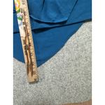 Soft Surroundings  Large Sweater Top Womens Blue Vneck Long Sleeve Layered Photo 9