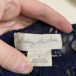 Staring At Stars 🌞 Anthropologie Navy Mesh Lace Sleeveless Mini Dress #P Photo 1