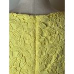 Ralph Lauren Lauren  Dress Women 12 Yellow Floral Lace Cap Sleeve Sheath Preppy Photo 7
