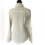 Wet Seal Vintage  Cream Polka Dot Button-Down Shirt with Lace Bow | 100% Cotton ✿ Photo 7