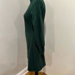 Calvin Klein Women's Sz: S Dark Green Balloon Sleeve Ribbed Sweater Dress. Photo 12