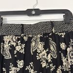 Options by Madison’s Long Black Skirt with Cream Paisley Boho Style Size L Rayon Size L Photo 6
