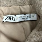 ZARA  small cropped‎ Tan Zip-Up Hoodie Photo 3