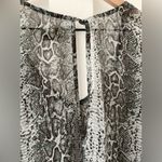 Show Me Your Mumu Snake Print Sheer Overlay High Low V-Neck Blouse Size M Photo 6