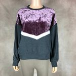FRESHMAN 1996 Velvet Front Fleece Gray Sweatshirt NWT LARGE Photo 3