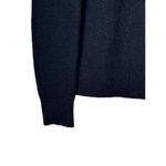 Halogen  Sweater Women XS Black Knit Crew Neck Puff Pleated Sleeve Pullover‎ Photo 5