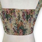 Wild Fable Corset Crop Top Floral Tapestry Front Hook Closure Square Neckline Photo 6