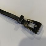 Pewter Gray Women’s Medium Skinny Leather Casual Wrap Belt Black Photo 1