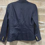 Quince Navy 100% European Linen Structured Blazer size XS Blue Photo 6
