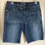 Apt. 9 🌞 Dark Wash Distressed Cut Off Bermuda Shorts A Photo 0