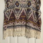 Xhilaration Boho Aztec western print shirt tassel detail  women’s size medium Photo 5