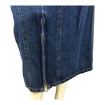 Cap Ferrat long denim skirt with zipper slit closing size 13 Blue Photo 3