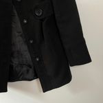 JACK Felted Pea Coat Black Photo 3