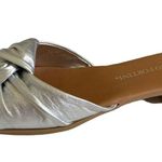 Franco Fortini  Dawn Silver Flat Sandals Size 7M Womens Photo 0