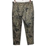 Ralph Lauren Lauren Paisley Ankle Pants Size 6P Old Money Preppy Mature Career Photo 1