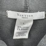 Vertigo Paris  jacket women's L embroidered hooded sweatshirt full zip boho Y2K Photo 7