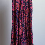 Donna‎ Bella sz XS pink blue halter Y2K burnout floral fairy midi dress Photo 0