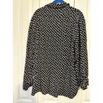 Fun2Fun Black Bird Print Button Down Shirt Long Sleeve Casual‎ Top 3XL Photo 8