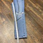 AGOLDE Jeans Riley High Rise Straight Crop Womens 27 Blue Button Fly Distressed Photo 7
