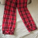 Victoria's Secret Victoria’s Secret cotton blend red black plaid PJ lounge pull on pants med​ Photo 1