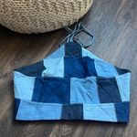 Amanda Uprichard Laurena Top in Blue Multi Photo 0