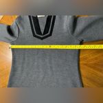 Soft Surroundings  Runway Tunic Gray Black Velvet Trim Sweater Top NO SIZE TAG Photo 4