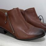 Vionic Jolene Burnished Toe Leather Ankle Boots Sz 10 Photo 7
