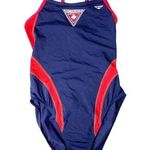 Lifeguard Women's One Piece Blue Red Swimsuit Photo 0