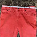 Free People  Women’s Size 26 Red Cowgirl Cropped Flare Jeans Photo 5