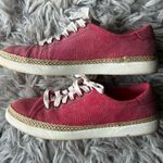 Vionic  Hattie red canvas lace up espadrille sneakers women’s shoe size 8 Photo 0