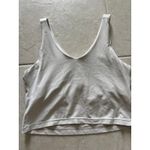 Athleta Transcend Bra Womens Large Cream Set V-Neck Sporty Active Yoga Gym Photo 1