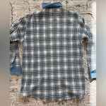 NY Jeans Vtg  Plaid Denim‎ Button Down Jacket Size Small 90s 80s Grunge Retro Photo 2