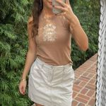 Y2K khaki mini skort sz 6 Tan Photo 1