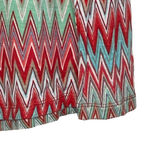 BKE  Chevron Striped Top Size Small‎ Fitted Colorful Womens Stretch Blend Buckle Photo 2
