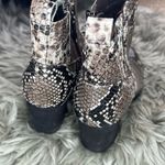 Blondo  Waterproof leather snake print block heel ankle boots women’s size 6.5 Photo 7