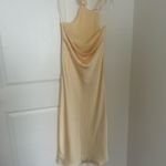Hello Molly  Yellow Satin Maxi Dress Photo 3