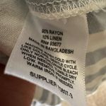 a.n.a NWT  New Approach Blue/White Striped Rayon Linen Midi Dress Women’s M Photo 2