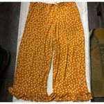 ASOS  Orange Flared Ruffle Hem Polka Dot Pants  20 Twee Coconut Girl Dopamine Photo 2