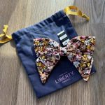 Lele Sadoughi NWT  x Liberty London crystal bow barette in marigold lilies 200 Photo 0