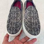 Rothy's  Womens Size 8 Grey Snake Skin Python Retired Sneakers Slip On Flats Photo 1